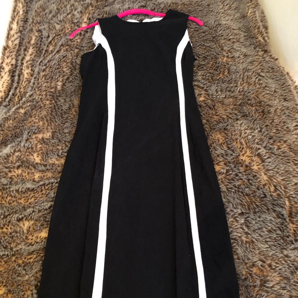 Zara black white dress